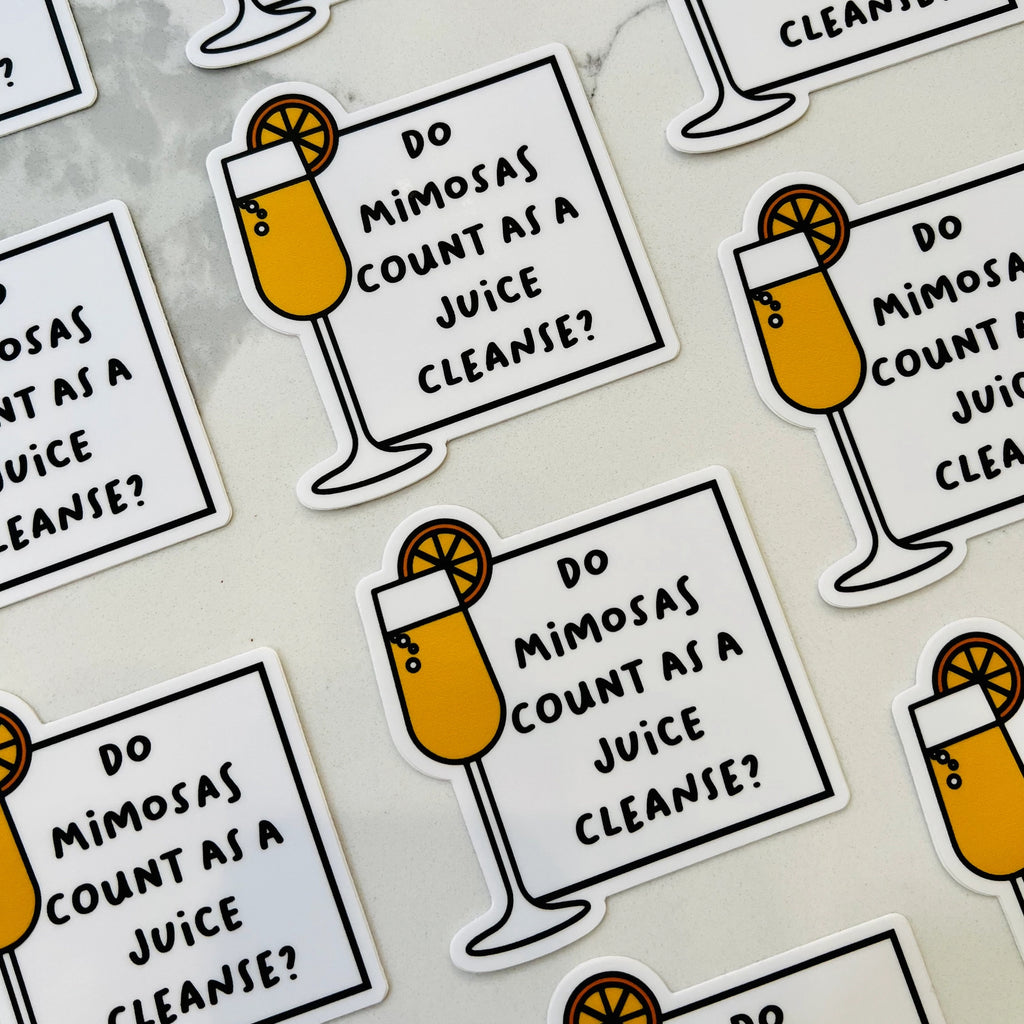 Mimosa Juice Cleanse Sticker