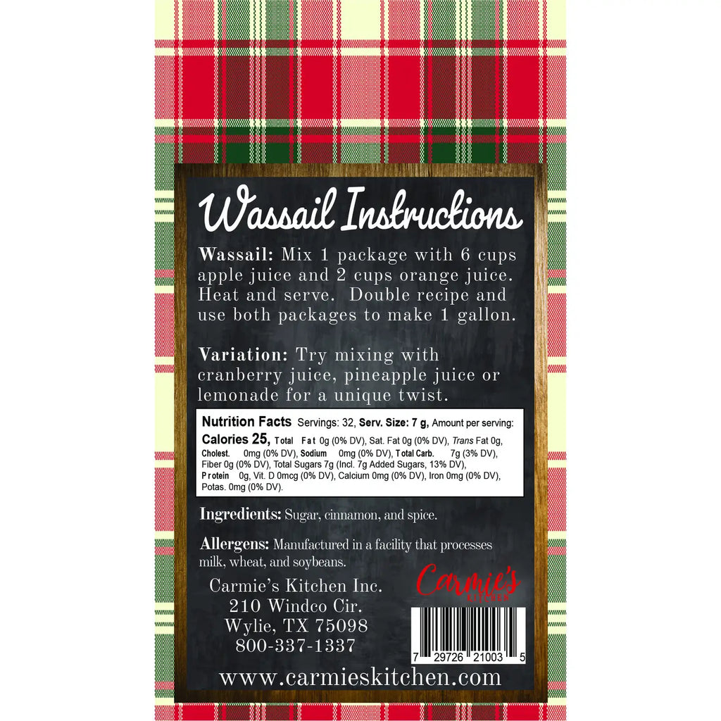 Wassail Spiced Cider Mix