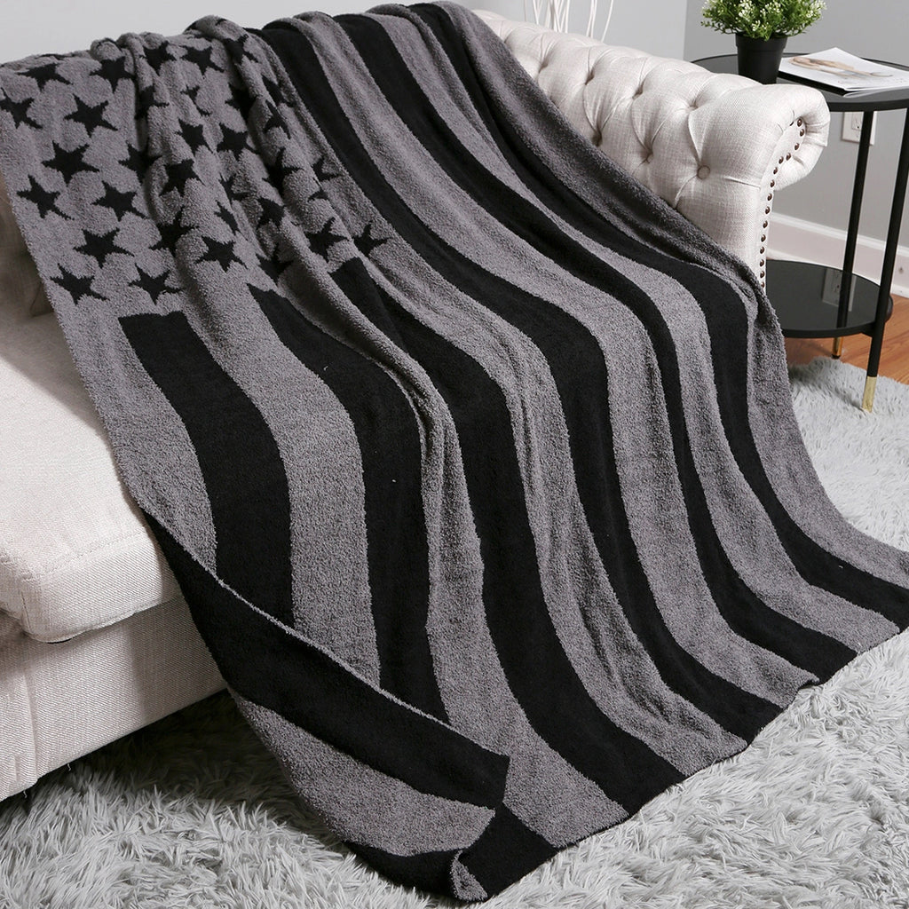 Cozy Soft Throw Blanket - US Flag