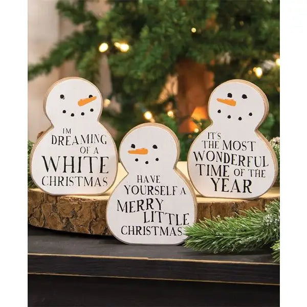 Christmas Carol Chunky Snowman Sitter