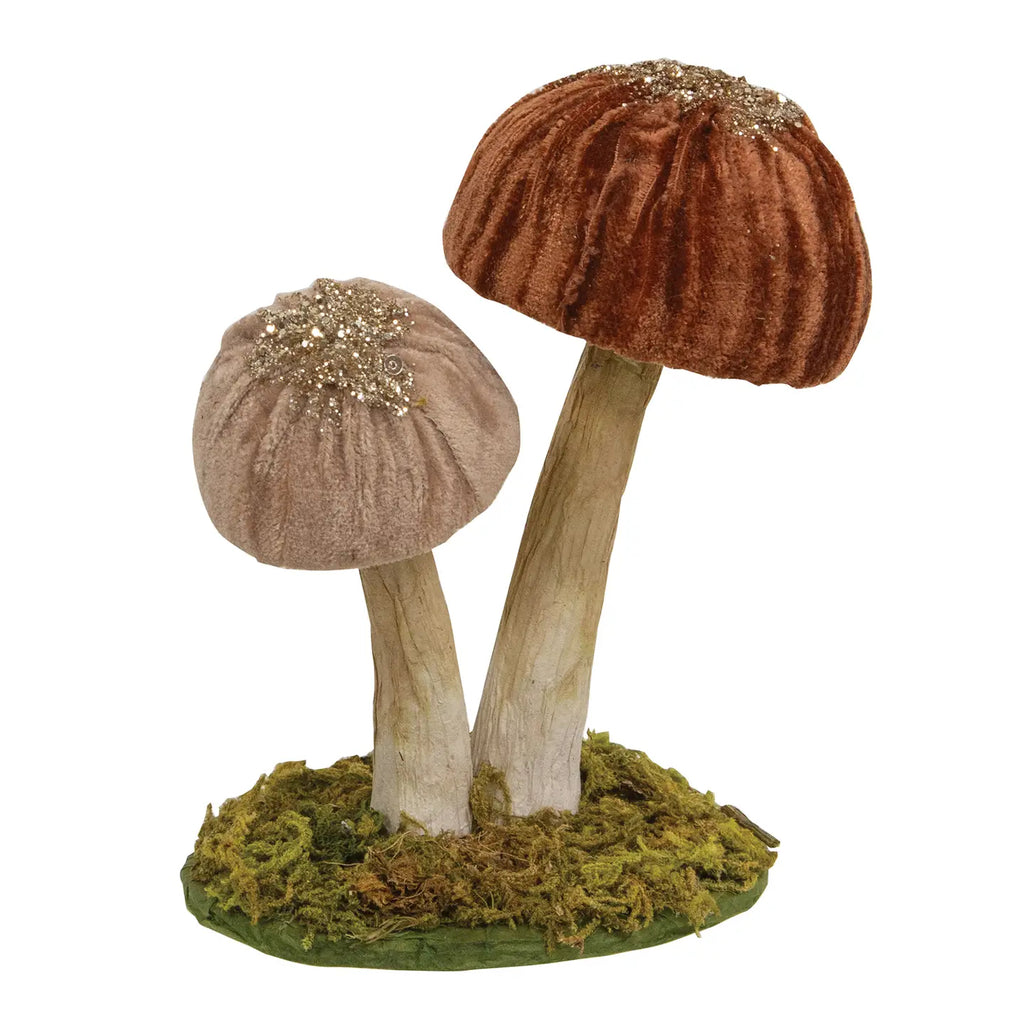 Woodland Brown Mushrooms Sitter