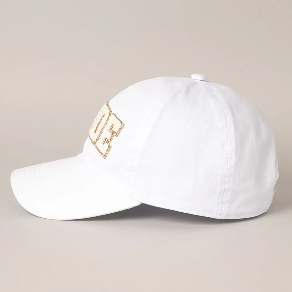 Bride Chenille Letter Patch Cotton Baseball Cap