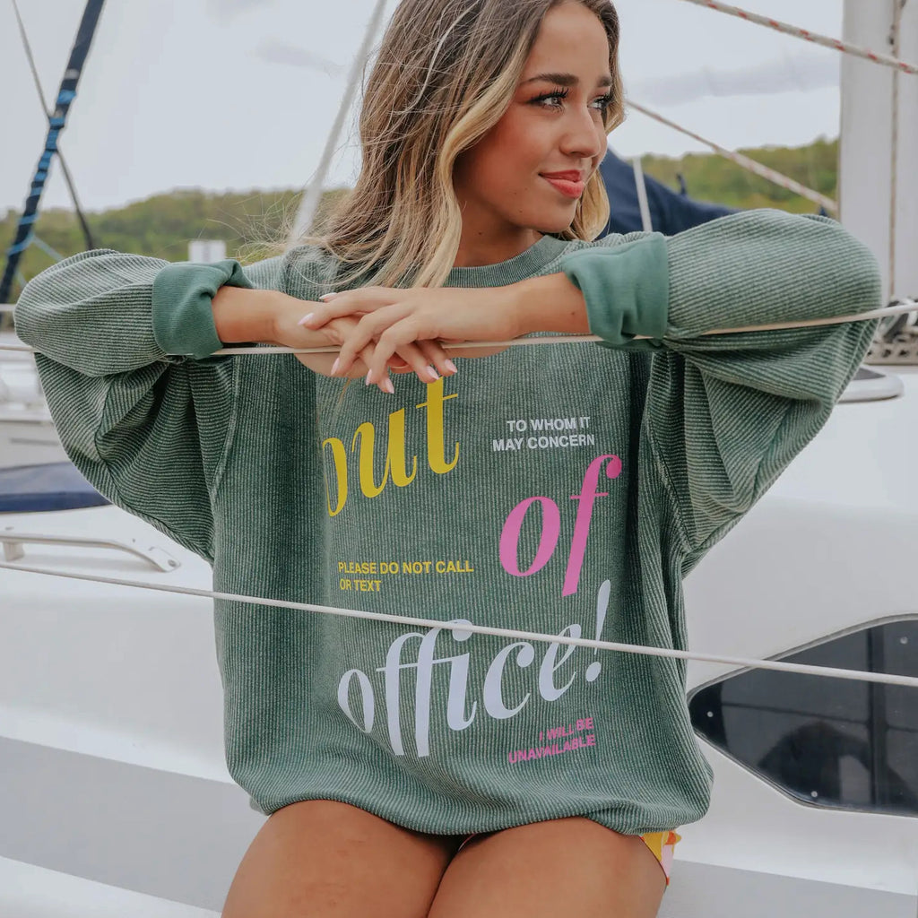 Out Of Office Corded Sweatshirt