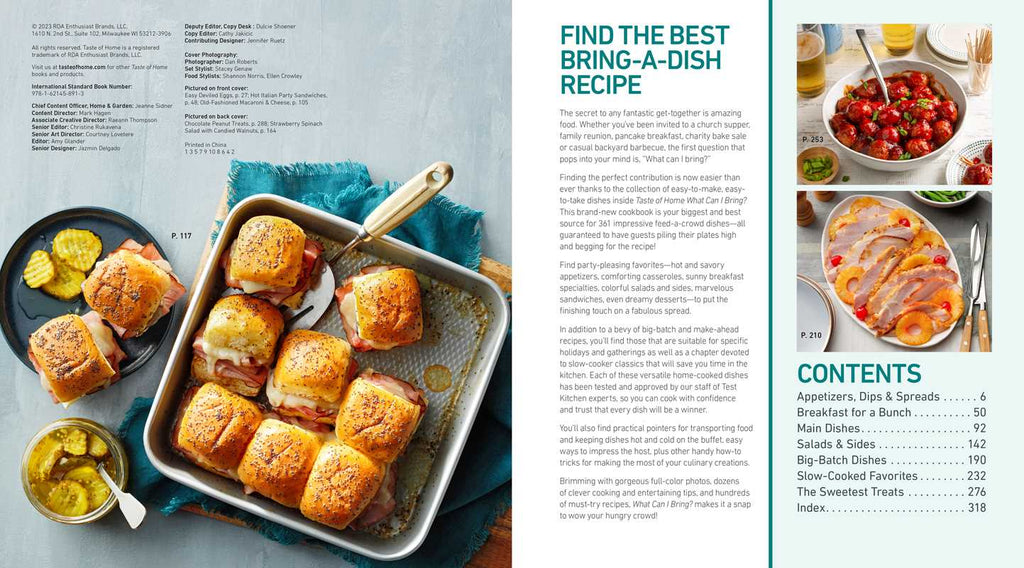 Taste of Home - What Can I Bring? Cook Book