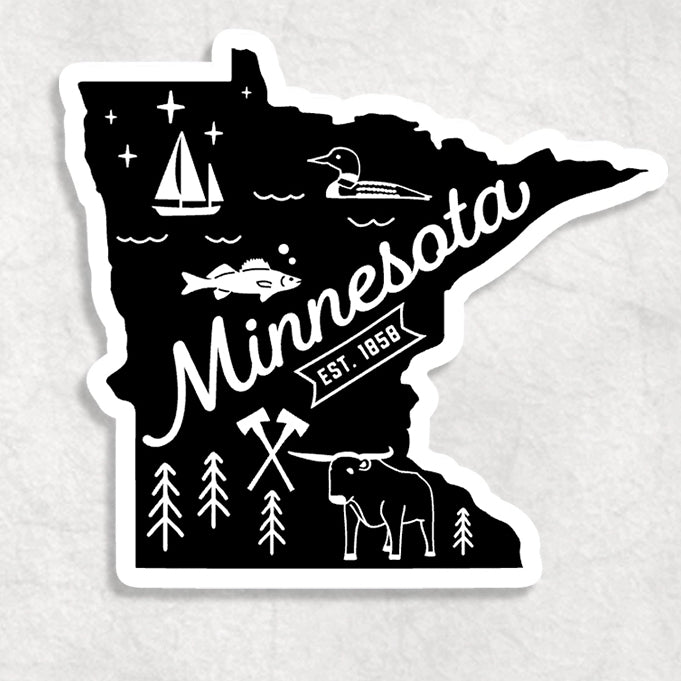 MN Lake Sticker | Palms, Psalms, & Prosecco