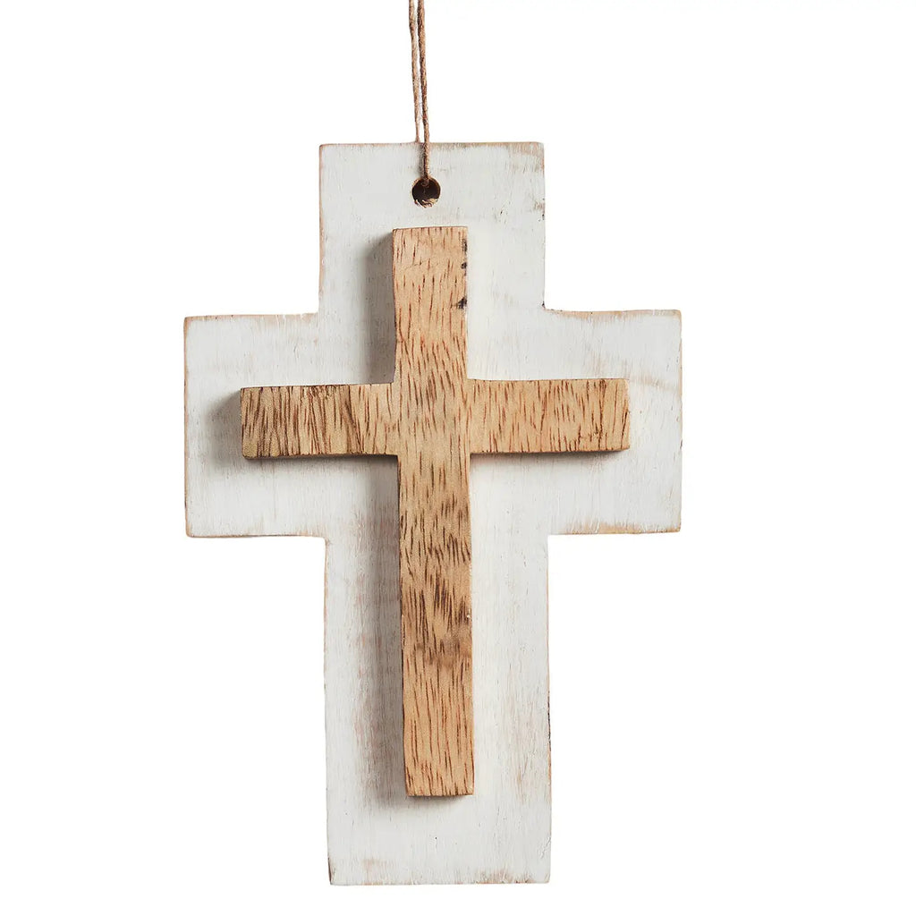 Wooden Cross Hanging Ornament