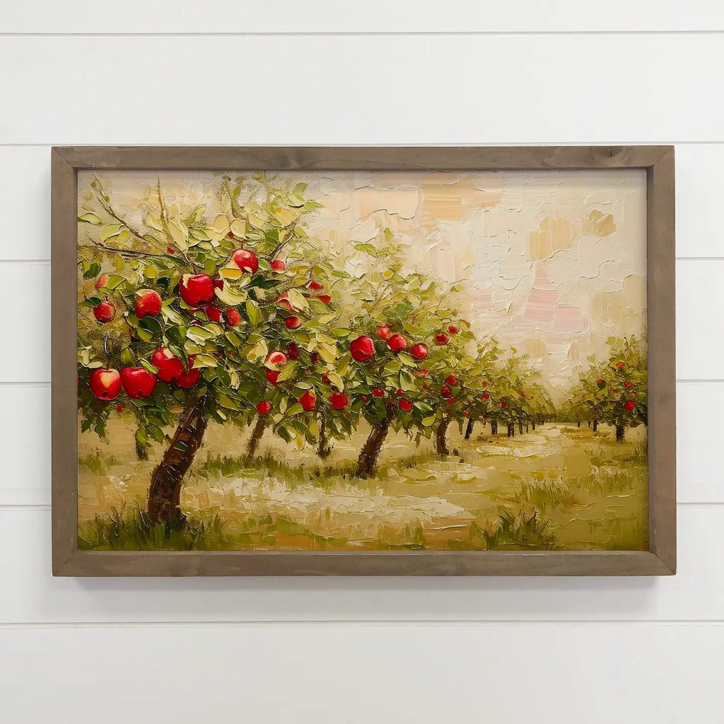 Apple Orchard Harvest Sign