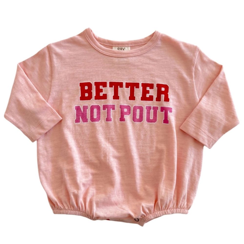 Better Not Pout Bubble Long Sleeve