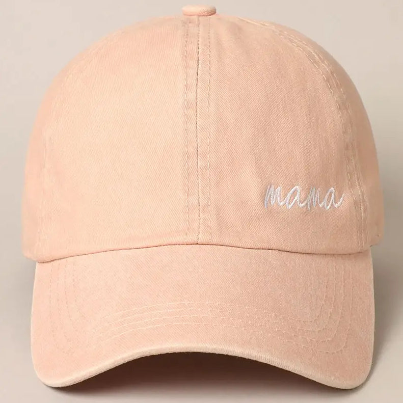 Mama Baseball Cap - Dusty Pink