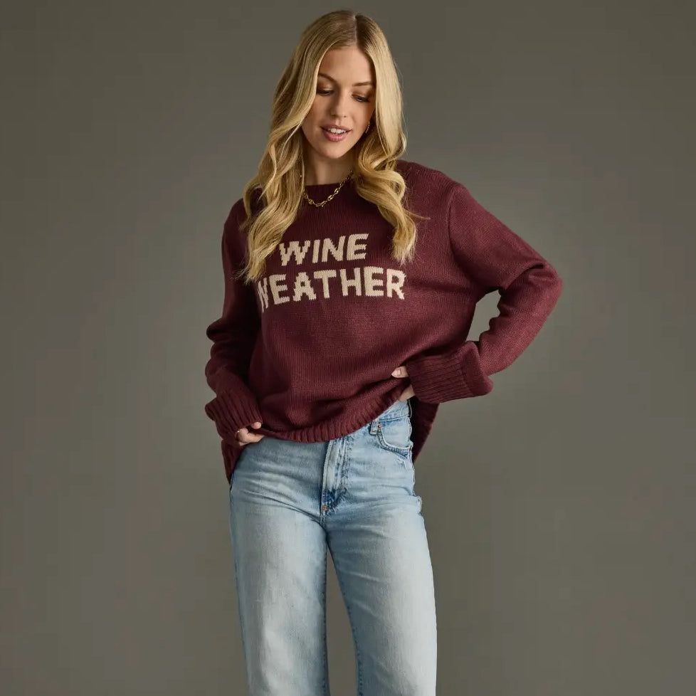 Wine Weather Sweater