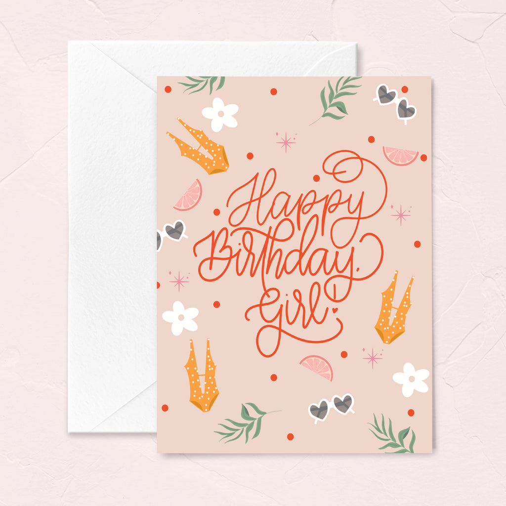 Beach Summer Birthday Card