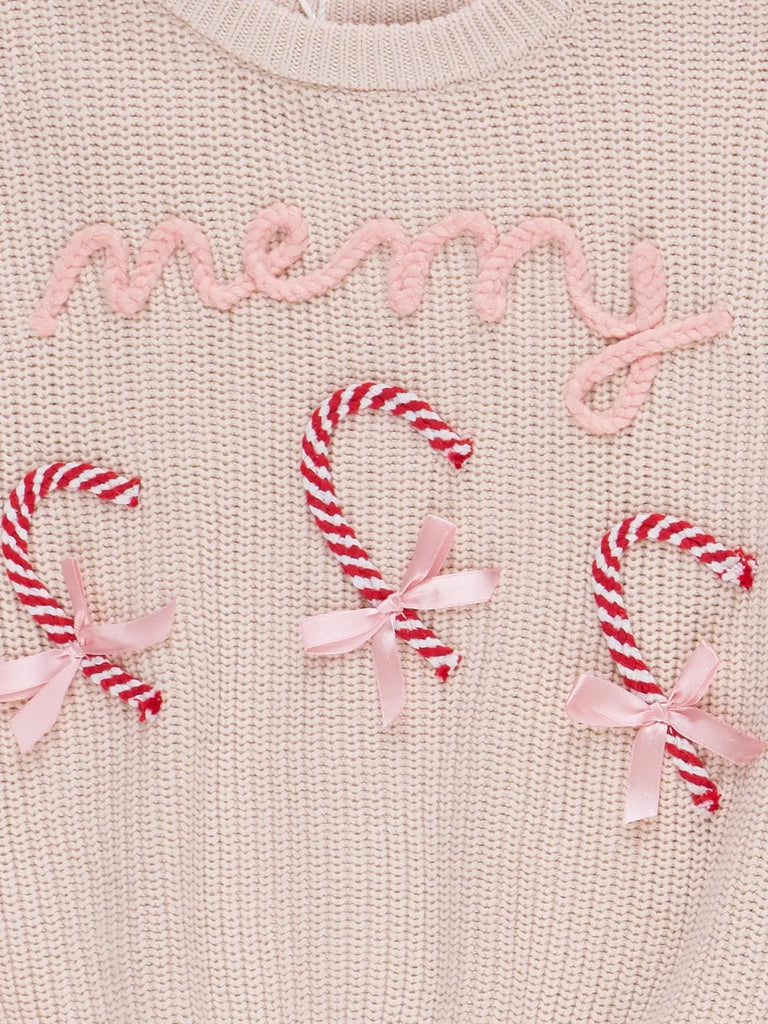 Merry Candy Canes Kids Sweater