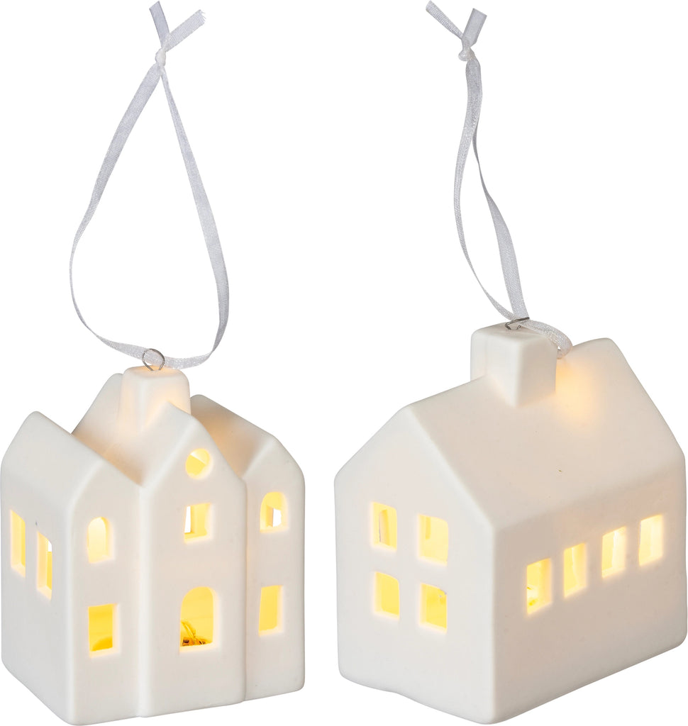 Lighted House Ornament