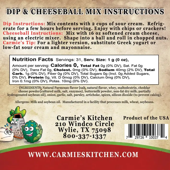 Dip Mix - Artichoke Parmesan