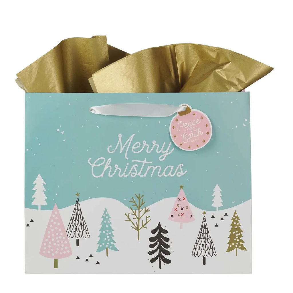 Merry Christmas Pastel Gift Bag