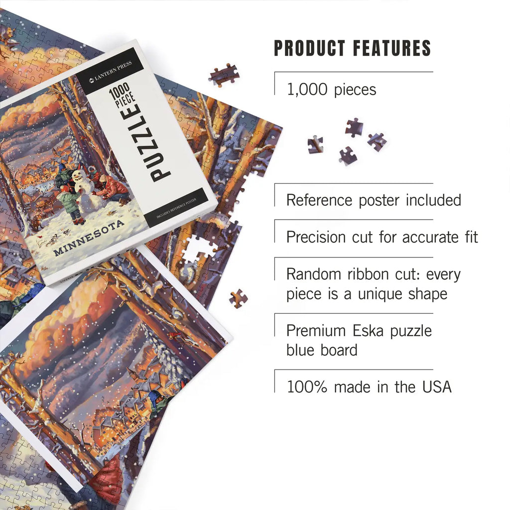 1000pc Puzzle - Minnesota Snowman