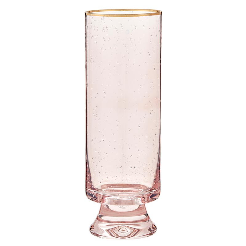 Champagne Flute - Blush Gold Rimmed