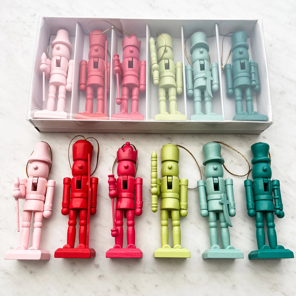 Colorful Nutcrackers - Set of 6