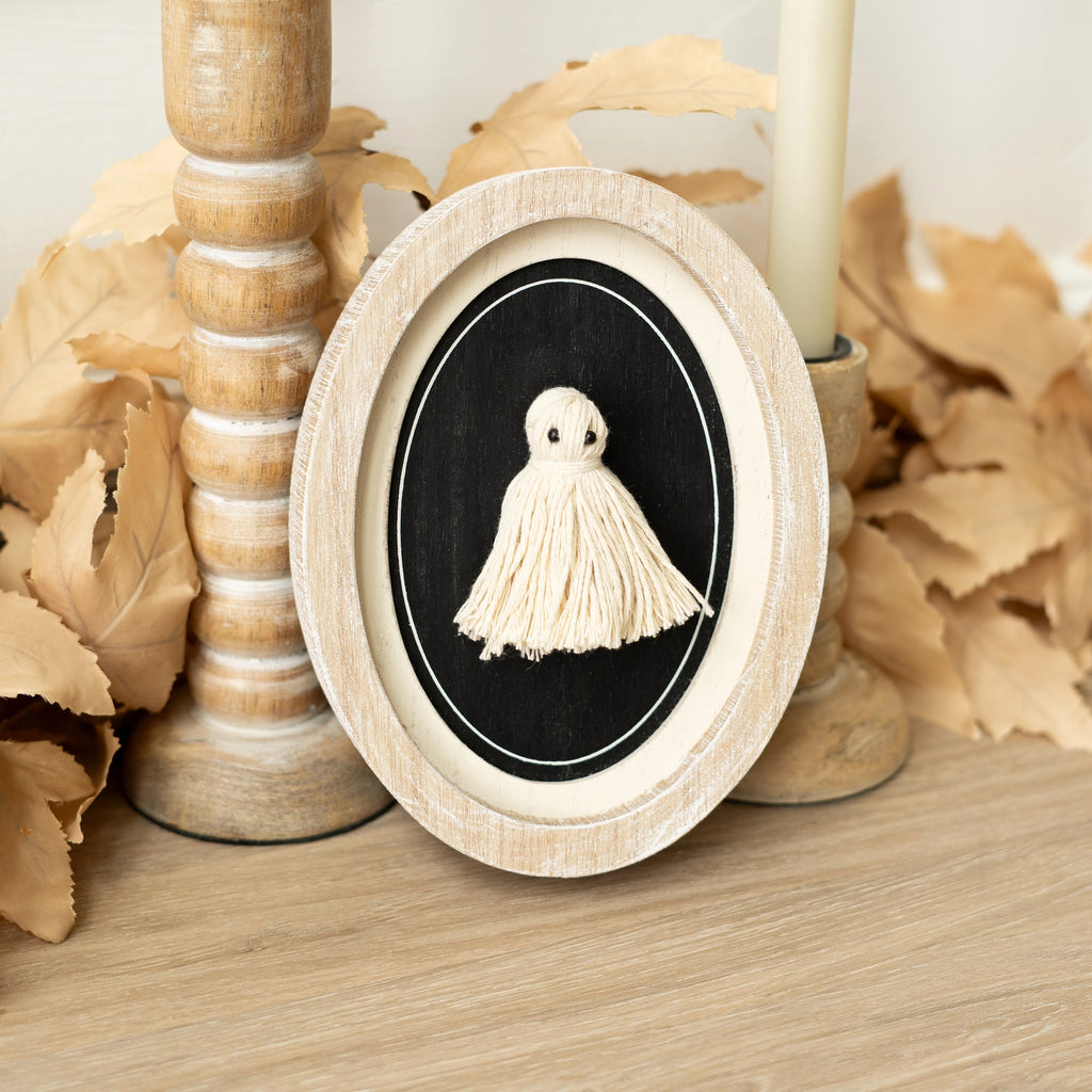 Wood Frame Tassel Ghost Sign