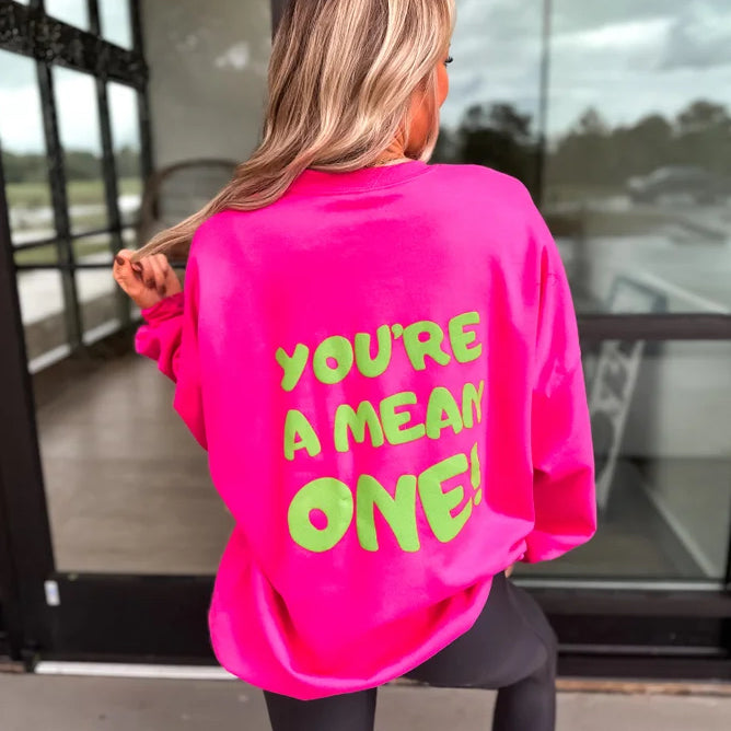 Mean One Sweatshirt - Pink