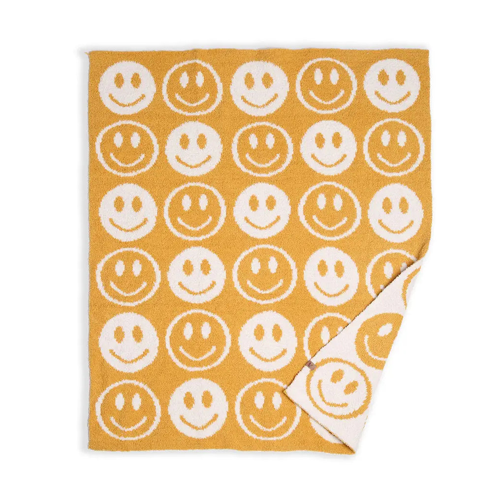 Kids Baby Smiley Face Throw Blanket