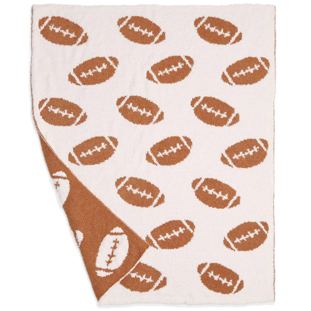 Kids Baby Football Throw Blanket