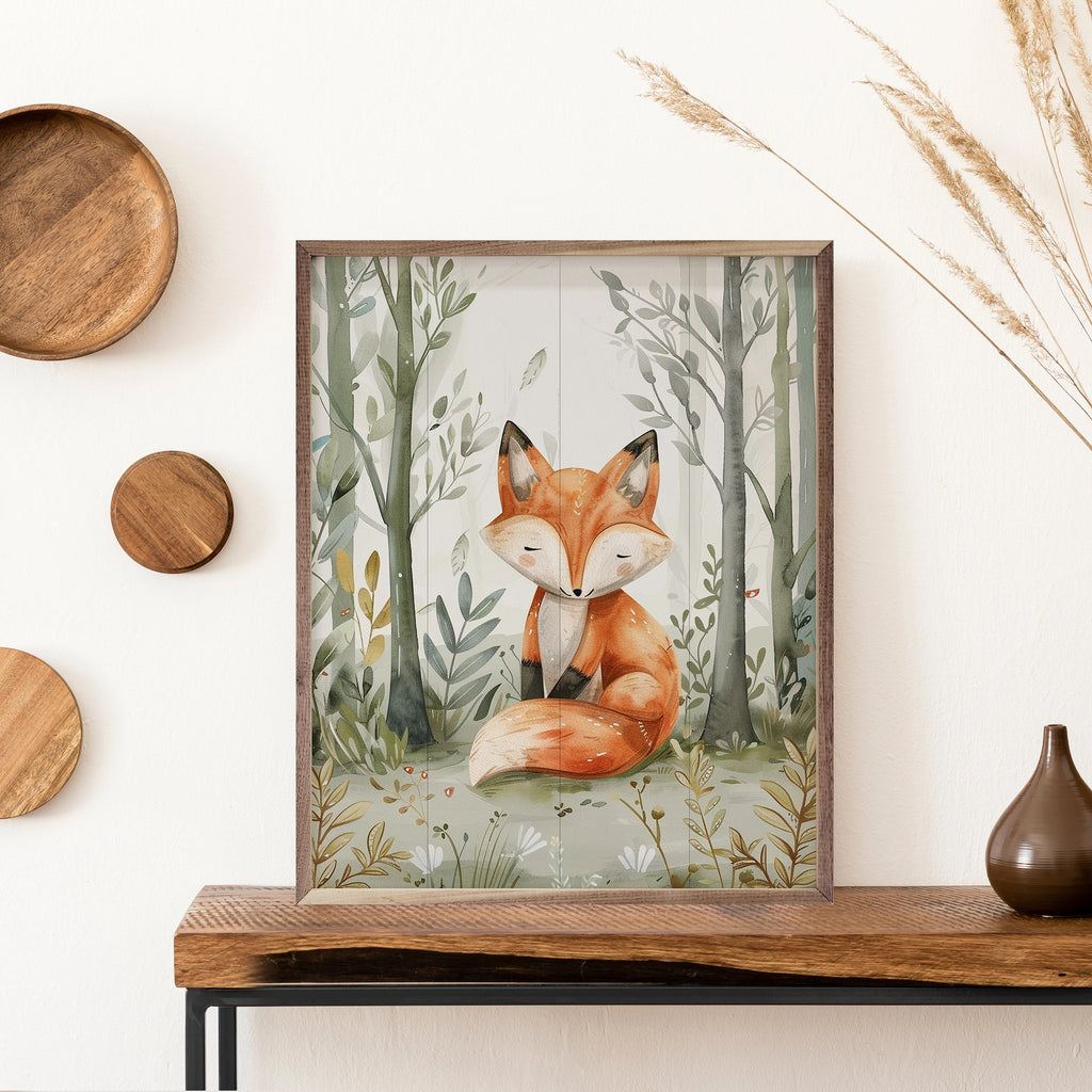 Woodland Animal Fox Sign