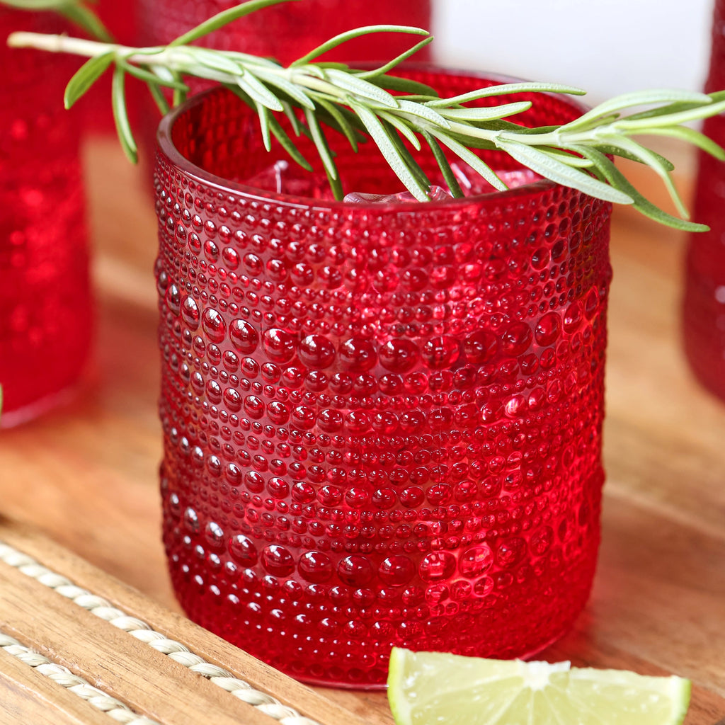 Red Beaded Soy Candle