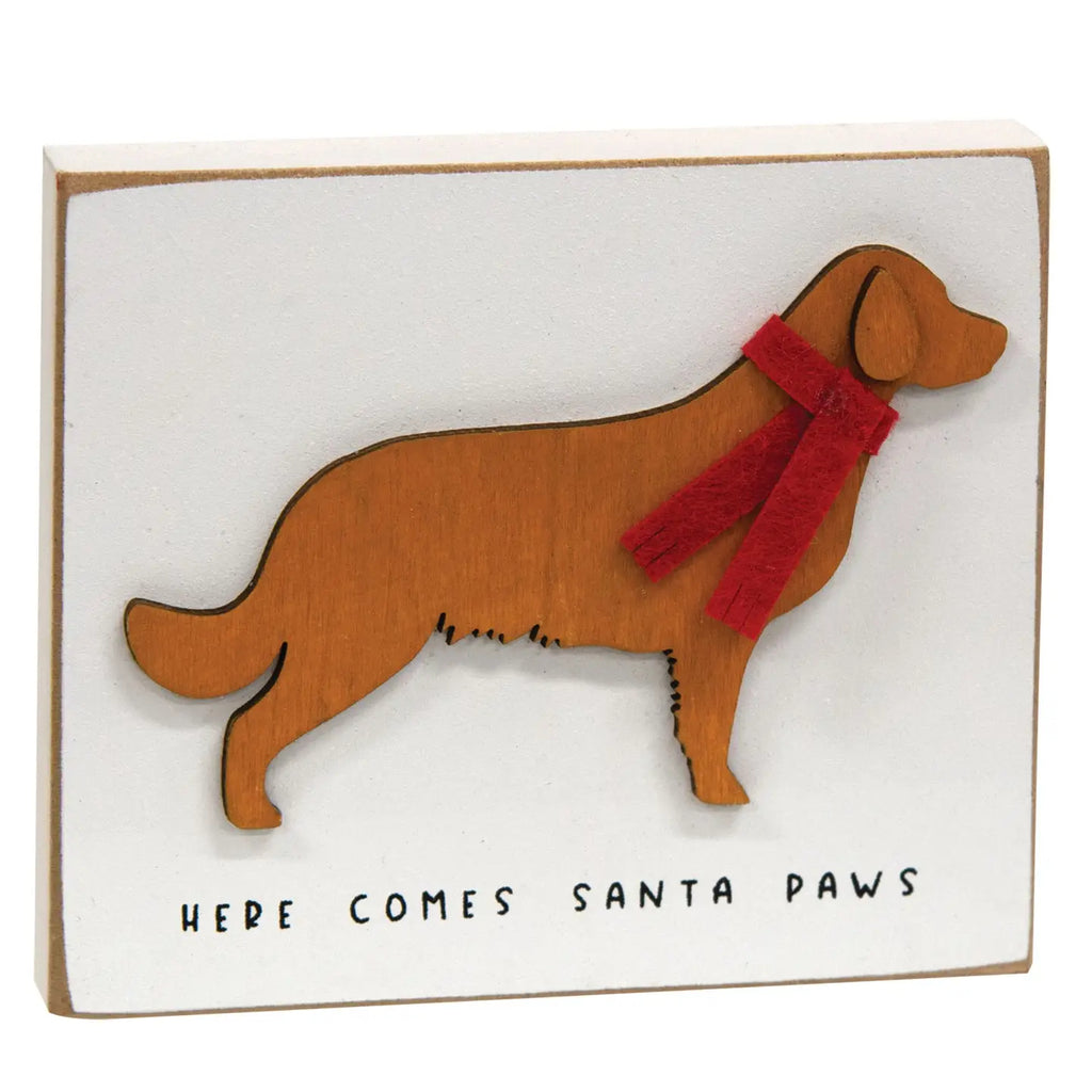 Here Comes Santa Paws Dog Block