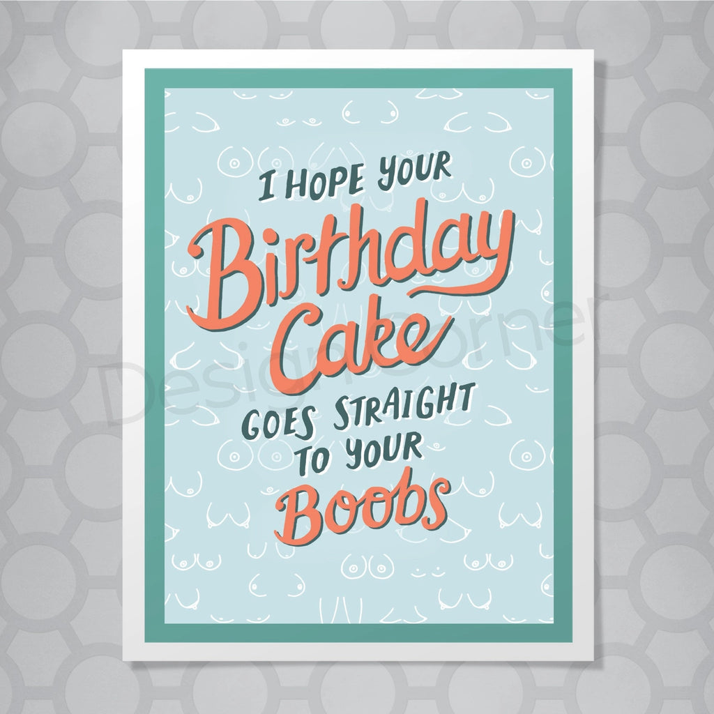 Boobs Birthday Card