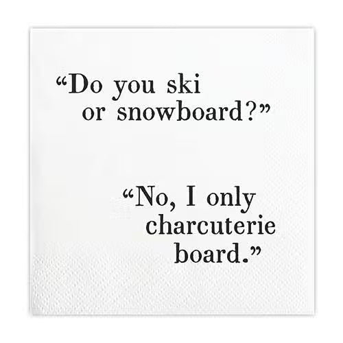 Cocktail Napkins - Do You Ski?