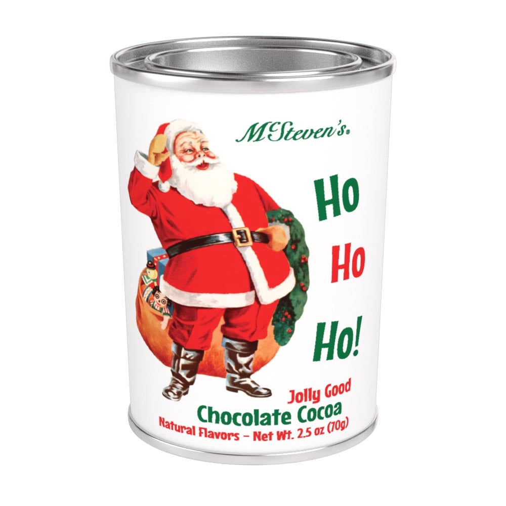 Vintage Santa Ho Ho Ho! Jolly Good Cocoa Tin