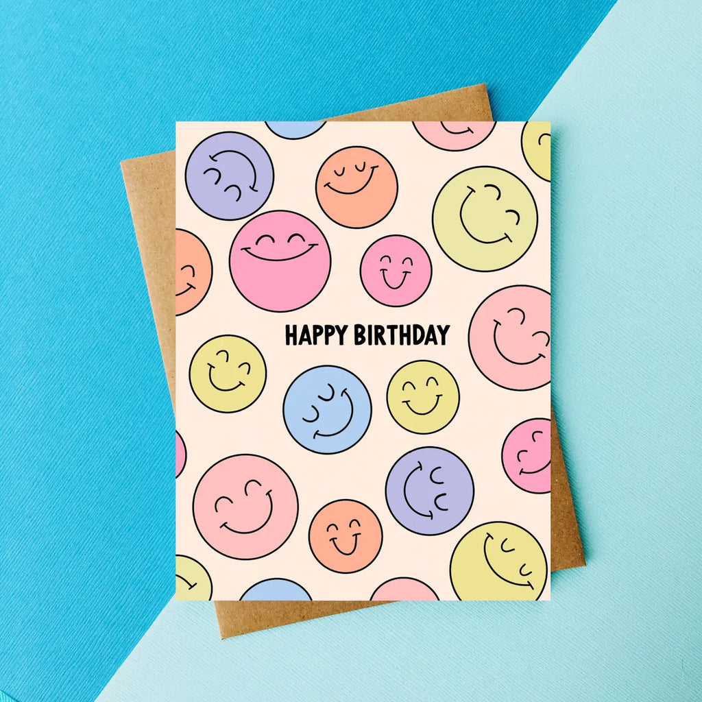 Smiley Face Birthday Card