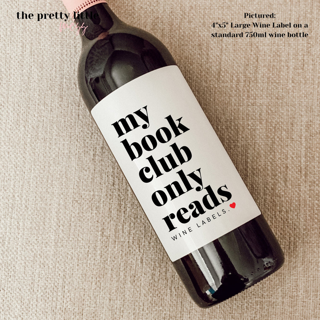 Wine Label - Book Club