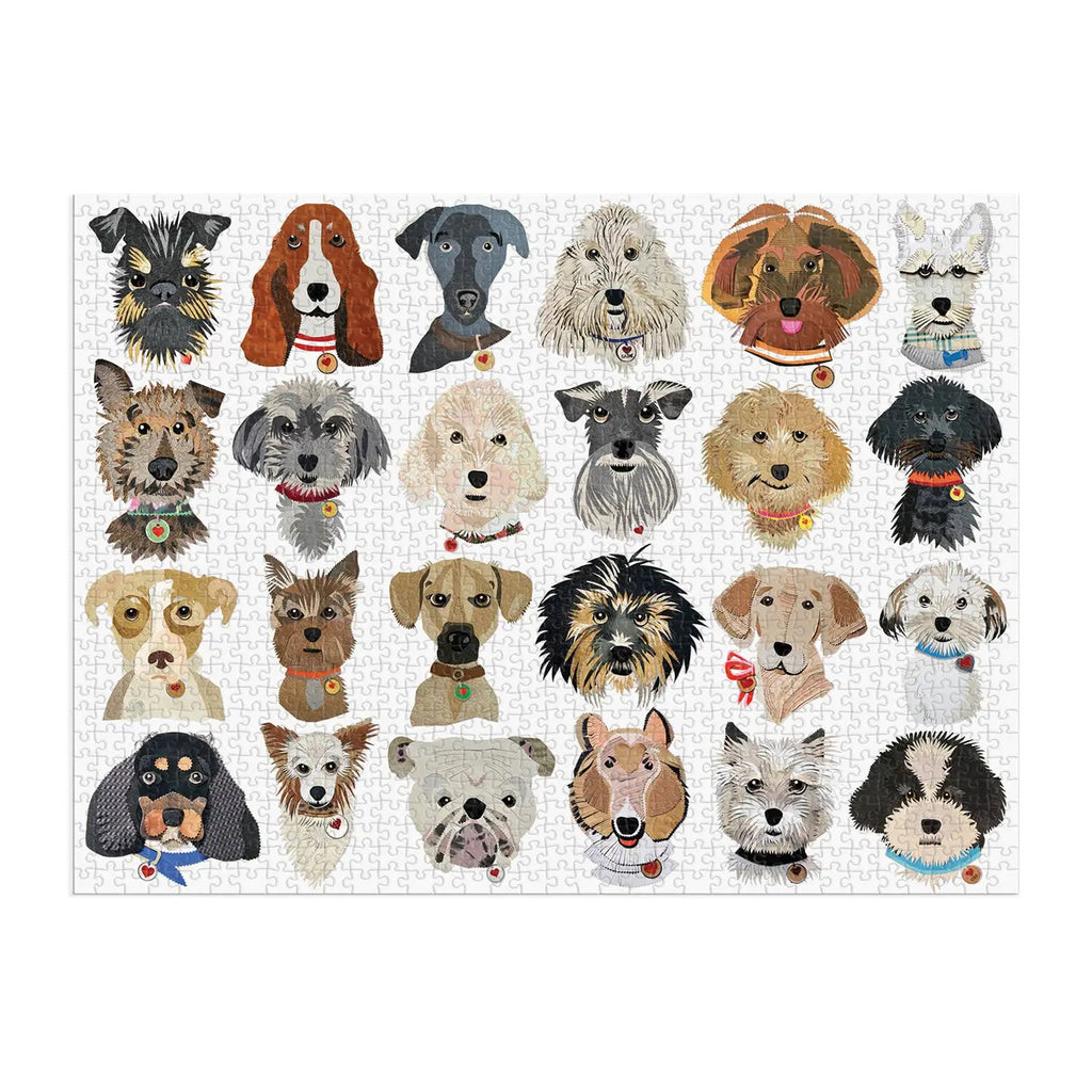 1000pc Puzzle - Paper Dogs