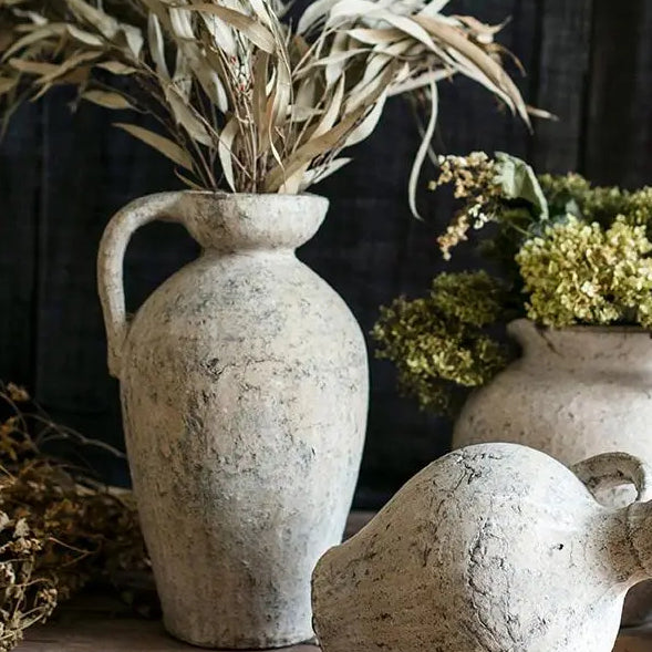 Pompeii Style Handmade Amphora Vase Pot