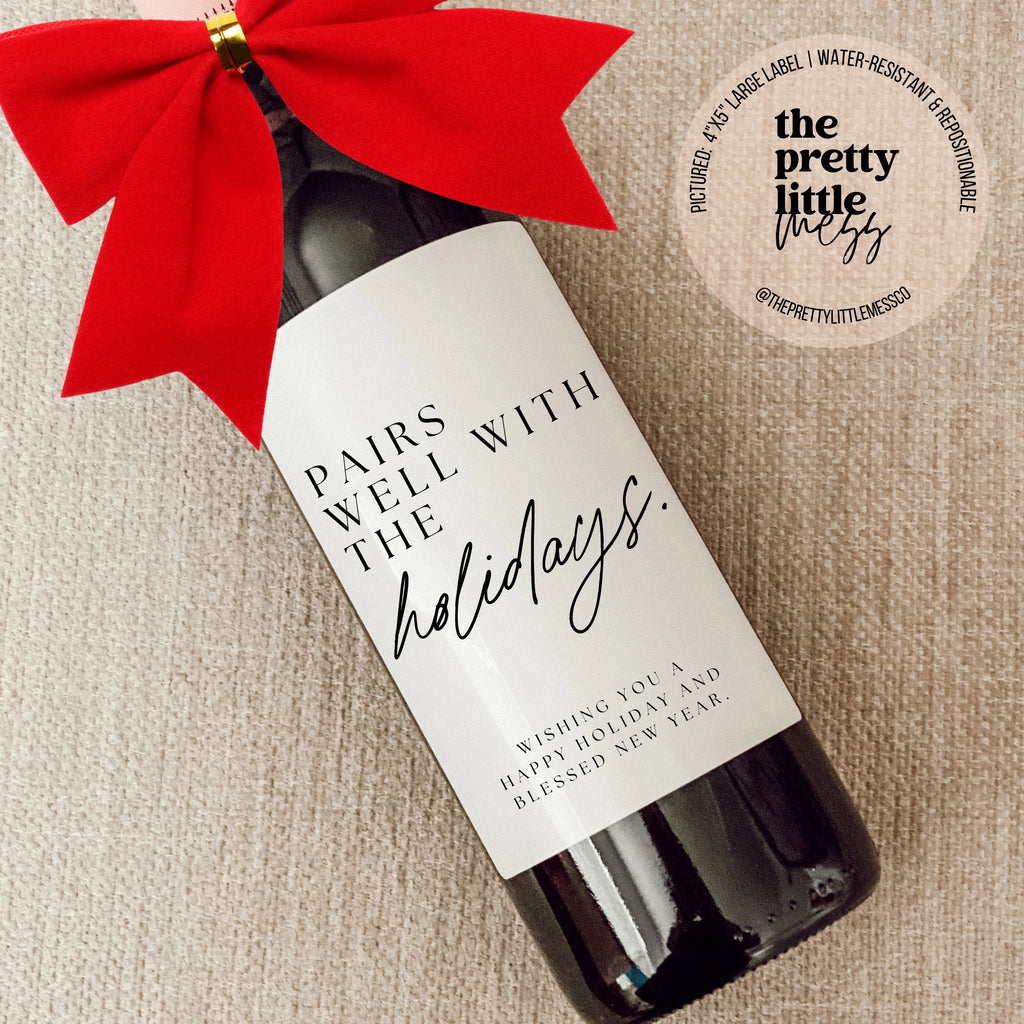 Wine Label - Holidays