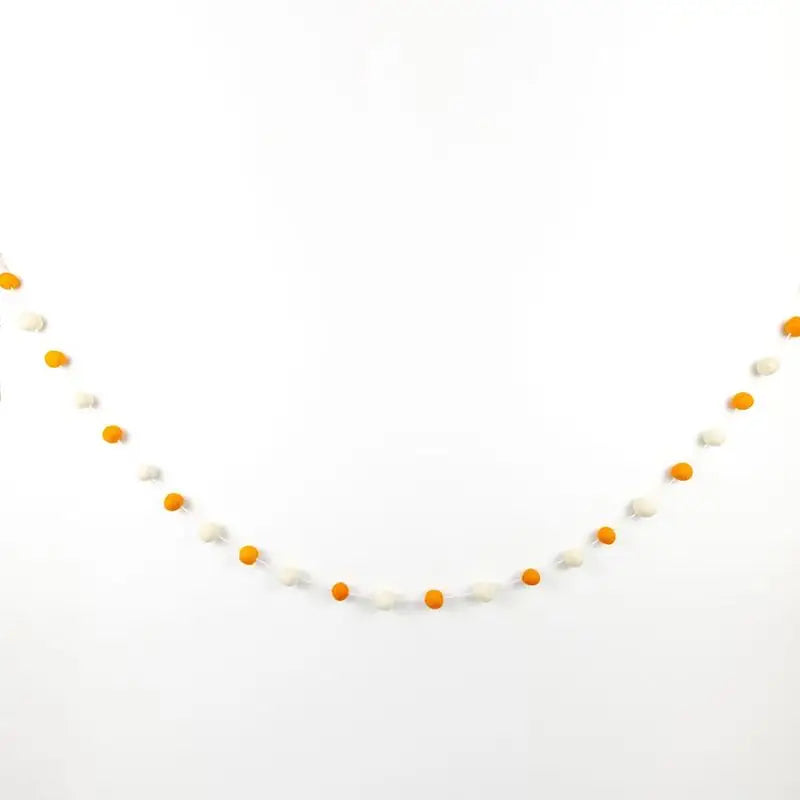 Felt Orange Ball Garland