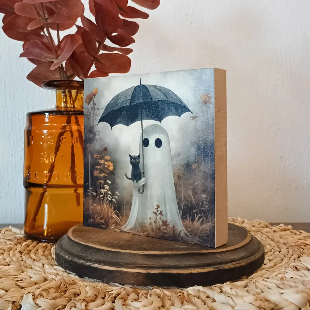 Ghost Mini Block - Cat