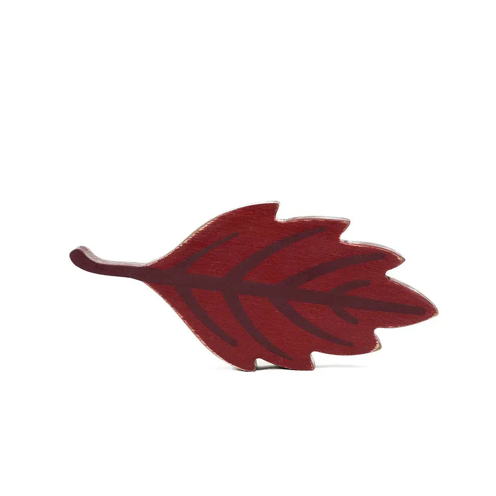 Wood Chunky Shape Leaf Decor