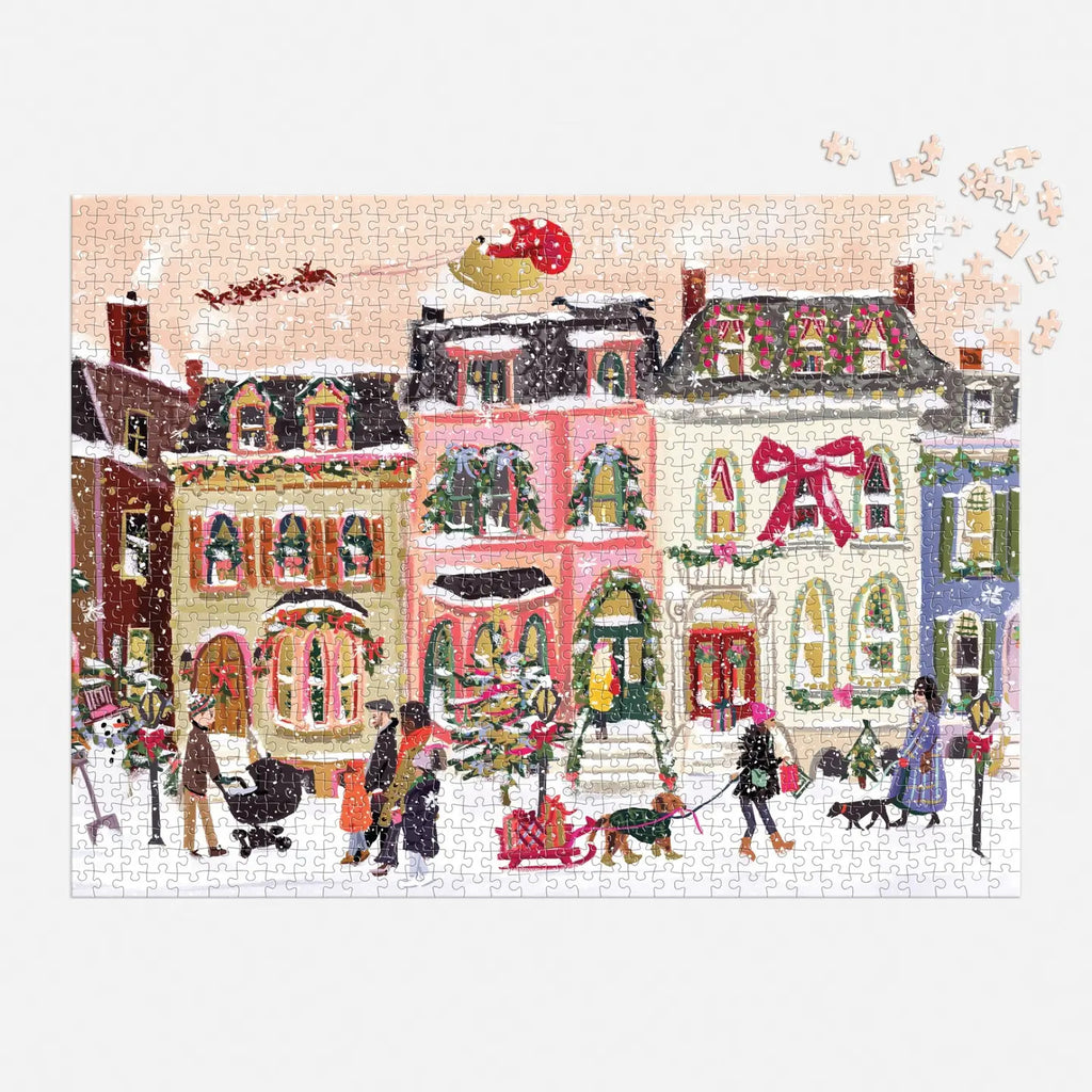 1000pc Puzzle - Snowfall On Main Street
