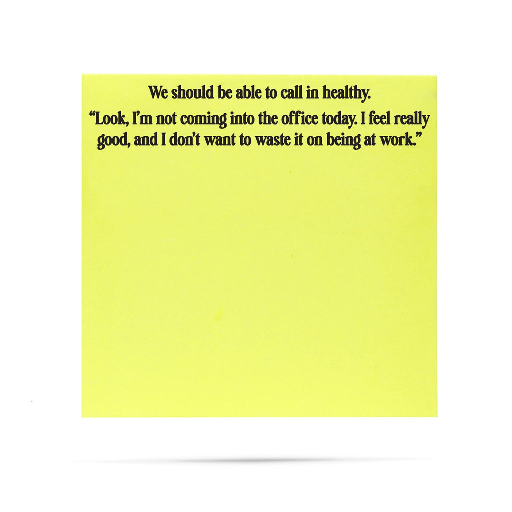 Post It - Call in Healthy