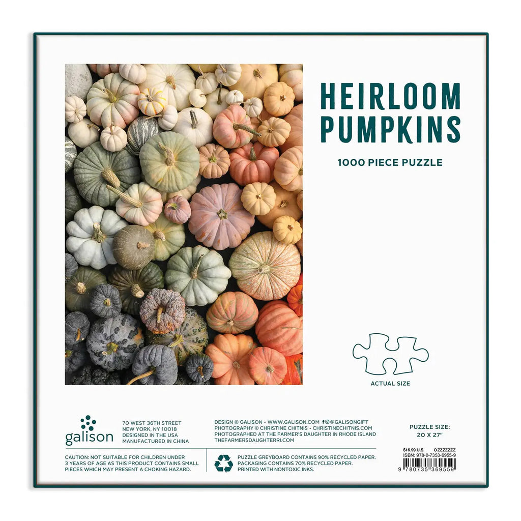1000pc Puzzle - Heirloom Pumpkins