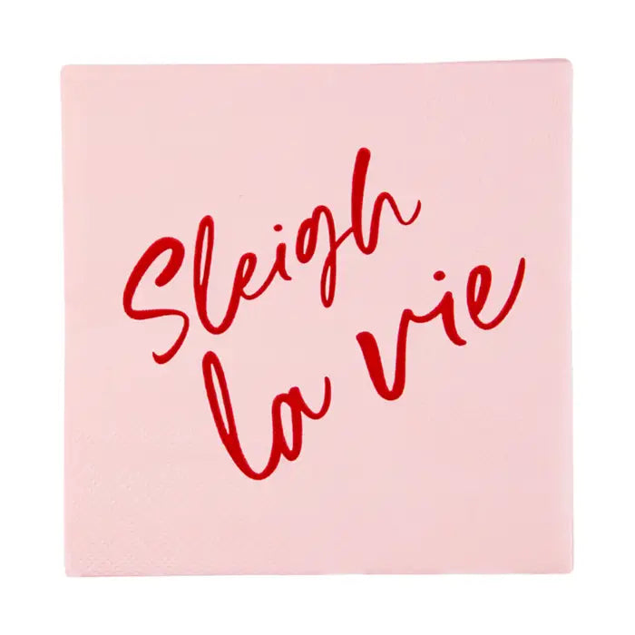Cocktail Napkins - Sleigh La Vie