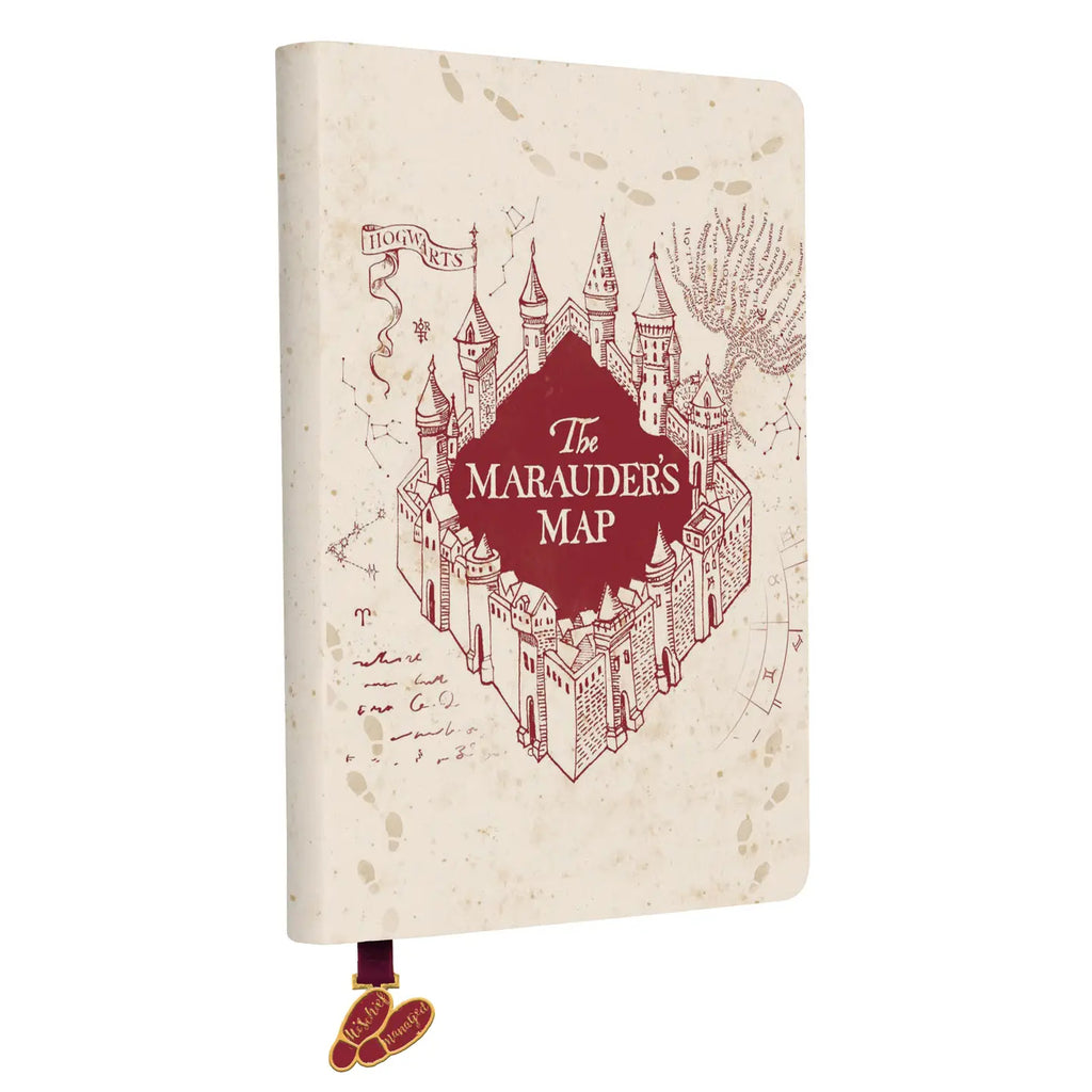 Marauder's Map Journal w/ Ribbon Charm