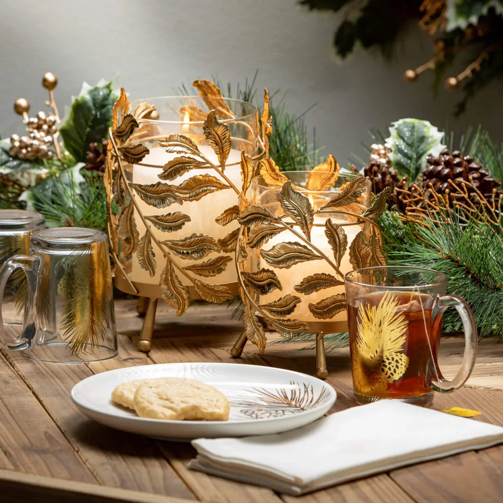 Golden Vines Pillar Holder