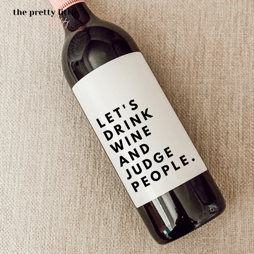 Wine Label - Judge People