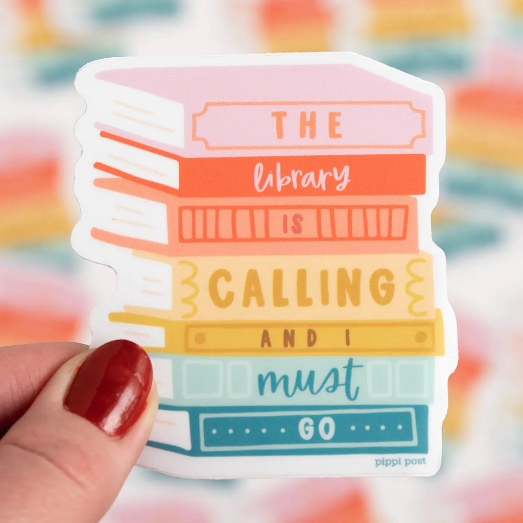 The Library Is Calling Sticker
