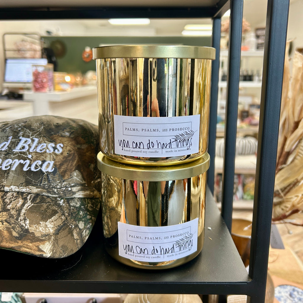 You Can Do Hard Things Gold Soy Candle