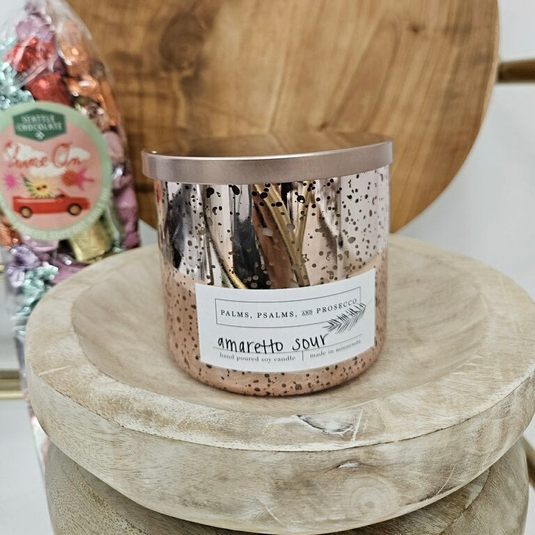 Amaretto Sour Rose Gold Soy Candle